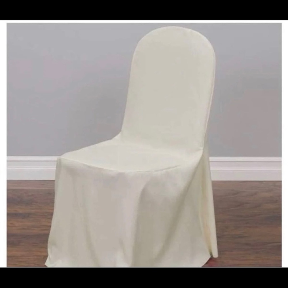 Wedding chair covers ivory